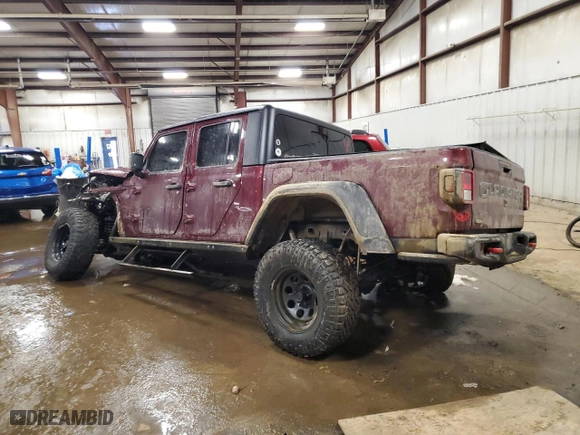 2022 Jeep Gladiator Rubicon with VIN 1C6JJTBM0NL123183, listed as a Copart auction lot 45107085 with 45,926 mi miles and Non Repairable. Bid and sale history available at carsss.com. Image 2.
