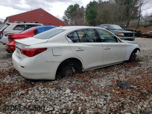2015 Infiniti Q50 Premium with VIN JN1BV7AR7FM402165, listed as a Copart auction lot 53244085 with 83,519 mi miles and Clean title. Bid and sale history available at DreamBid. Image 3.
