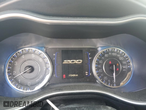 2015 Chrysler 200 Limited with VIN 1C3CCCAB1FN759195, listed as a Copart auction lot 61853475 with 172,433 mi miles and Salvage title. Bid and sale history available at DreamBid. Image 9.