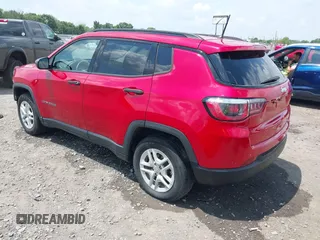 2018 Jeep Compass Sport z VIN 3C4NJCAB6JT487634, wystawiony jako IAAI lot #42405806 z przebiegiem 145 148 mil mil oraz . Historia ofert i sprzedaży dostępna na DreamBid. Obrazek 3.