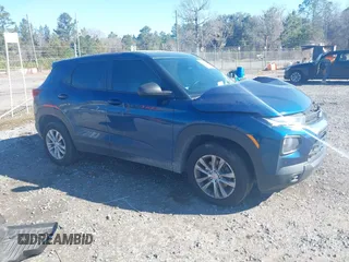 2021 Chevrolet TrailBlazer LS with VIN KL79MNSL4MB084184, listed as a IAAI auction lot 41595552 with 71,977 mi miles. Bid and sale history available at carsss.com. Image 1.