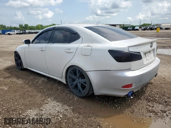 2009 Lexus IS 250 with VIN JTHBK262395093408, listed as a Copart auction lot 64627095 with 184,822 mi miles and Clean title. Bid and sale history available at DreamBid. Image 2.