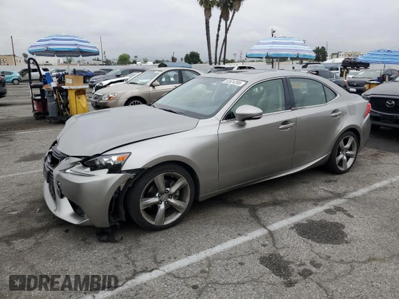 2014 Lexus IS with VIN JTHBF1D23E5019594, listed as a Copart auction lot 53524395 with 41,798 mi miles and Salvage Title. Bid and sale history available at carsss.com. Image 1.