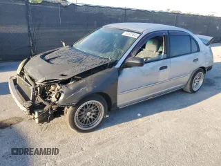 2001 Honda Civic LX with VIN 2HGES15531H544212, listed as a Copart auction lot 50303845 with 0 mi miles and Salvage Title. Bid and sale history available at carsss.com. Image 1.