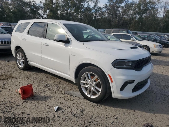 2022 Dodge Durango R/T Plus with VIN 1C4SDJCT0NC225758, listed as a Copart auction lot 42975695 with Not provided miles and Non repairable. Bid and sale history available at DreamBid. Image 4.