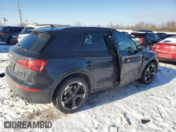 2019 Audi SQ5 Premium Plus with VIN WA1B4AFY3K2006019, listed as a Copart auction lot 41562205 with 43,746 mi miles and Clean Title. Bid and sale history available at carsss.com. Image 3.