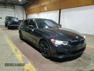 2021 BMW 3 Series M340i xDrive with VIN 3MW5U9J00M8B50888, listed as a Copart auction lot 83747584 with 35,951 mi miles and Salvage Title. Bid and sale history available at carsss.com. Image 13.