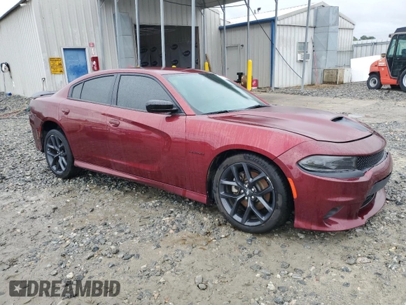 2022 Dodge Charger R/T with VIN 2C3CDXCT5NH138592, listed as a Copart auction lot 50185865 with 48,754 mi miles and Clean Title. Bid and sale history available at carsss.com. Image 4.