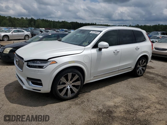 2021 Volvo XC90 Inscription Expression with VIN YV4BR00L0M1708934, listed as a Copart auction lot 59129953 with 43,585 mi miles. Bid and sale history available at carsss.com. Image 1.