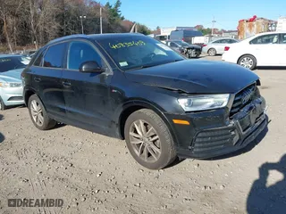 2018 Audi Q3 Premium with VIN WA1ECCFS6JR024513, listed as a IAAI auction lot 40835409 with 102,547 mi miles. Bid and sale history available at carsss.com. Image 1.