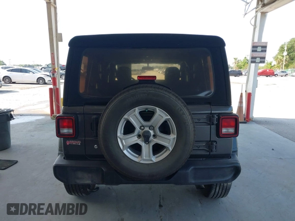2020 Jeep Wrangler Unlimited Sport S with VIN 1C4HJXDN9LW167442, listed as a IAAI auction lot 42308617 with 59,335 mi miles and . Bid and sale history available at DreamBid. Image 17.