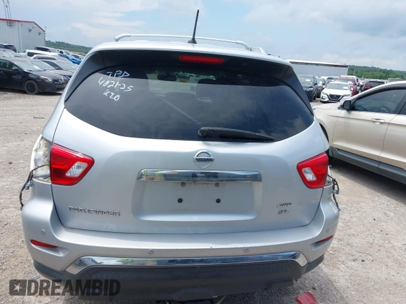 2018 Nissan Pathfinder SV with VIN 5N1DR2MM8JC650965, listed as a IAAI auction lot 42673823 with 113,611 mi miles and . Bid and sale history available at DreamBid. Image 17.