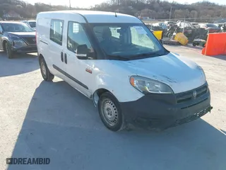 2017 Ram ProMaster City Cargo Van Tradesman with VIN ZFBERFAB8H6F53525, listed as a IAAI auction lot 41692096 with 107,437 mi miles. Bid and sale history available at carsss.com. Image 1.