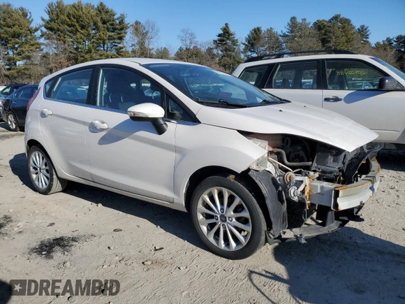 2017 Ford Fiesta Titanium with VIN 3FADP4FJ4HM112433, listed as a Copart auction lot 89354335 with 55,182 mi miles and Salvage Title. Bid and sale history available at DreamBid. Image 4.