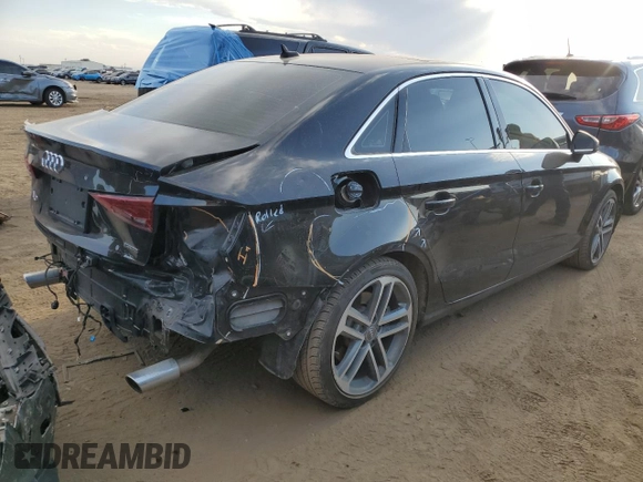 2019 Audi A3 Sedan Premium with VIN WAUBEGFF5K1018194, listed as a Copart auction lot 69603104 with 33,547 mi miles and Non Repairable. Bid and sale history available at carsss.com. Image 3.
