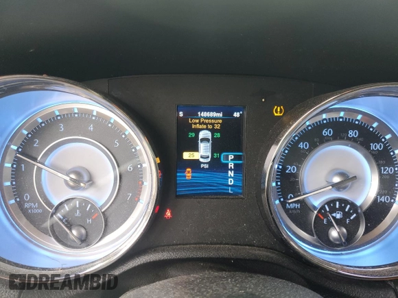 2014 Chrysler 300 with VIN 2C3CCAAG9EH305803, listed as a Copart auction lot 52759535 with 148,689 mi miles and Salvage Title. Bid and sale history available at DreamBid. Image 9.