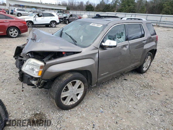 2010 GMC Terrain SLT-2 with VIN 2CTALHEW6A6310447, listed as a Copart auction lot 86927964 with 130,993 mi miles and Salvage Title. Bid and sale history available at carsss.com. Image 1.