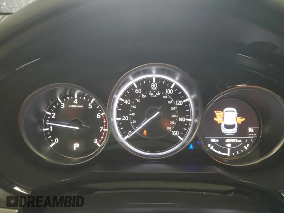 2023 Mazda CX-9 Touring with VIN JM3TCBCY3P0658236, listed as a Copart auction lot 55245185 with 40,391 mi miles and Salvage title. Bid and sale history available at DreamBid. Image 9.