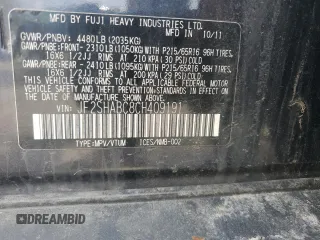 2012 Subaru Forester X with VIN JF2SHABC8CH409191, listed as a Copart auction lot 54823995 with Not Provided miles and Salvage Title. Bid and sale history available at DreamBid. Image 13.