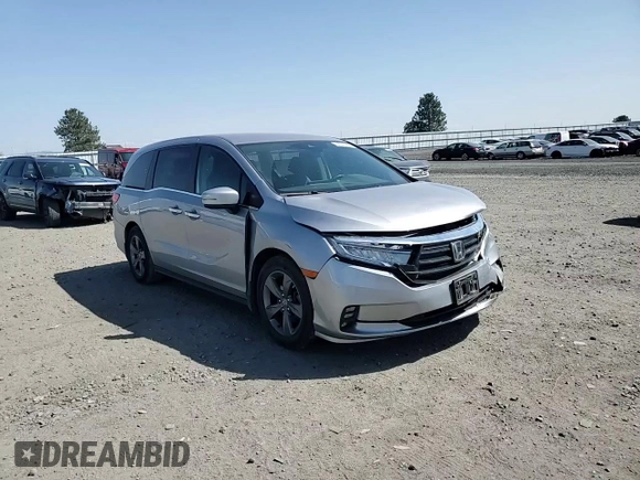 2022 Honda Odyssey EX с VIN 5FNRL6H56NB023731, выставлен на аукционе Copart как лот 54346985 с пробегом 98 369 миль миль и Списание • Salvage title. История ставок и продаж доступна на DreamBid. Изображение 14.