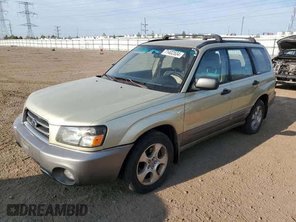 2003 Subaru Forester XS with VIN JF1SG65643H738836, listed as a Copart auction lot 71402534 with 219,860 mi miles and Salvage Title. Bid and sale history available at carsss.com. Image 1.