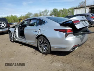 2019 Lexus LS 500 z VIN JTHC51FF3K5005648, wystawiony jako Copart lot #55071615 z przebiegiem 49 679 mil mil oraz Szkoda całkowita • Salvage title. Historia ofert i sprzedaży dostępna na DreamBid. Obrazek 2.