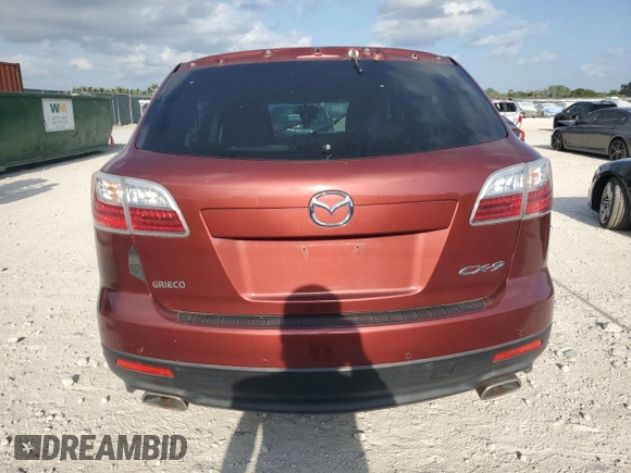 2012 Mazda CX-9 Touring with VIN JM3TB2CA4C0354512, listed as a Copart auction lot 54159915 with Not provided miles and Salvage title. Bid and sale history available at DreamBid. Image 6.