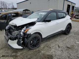 2024 Nissan Kicks SR with VIN 3N1CP5DV6RL478356, listed as a Copart auction lot 88971185 with 19,720 mi miles and Salvage Title. Bid and sale history available at carsss.com. Image 1.