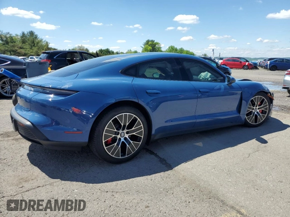 2021 Porsche Taycan 4S with VIN WP0AB2Y13MSA41808, listed as a Copart auction lot 55977135 with 28,724 mi miles and Salvage title. Bid and sale history available at DreamBid. Image 3.