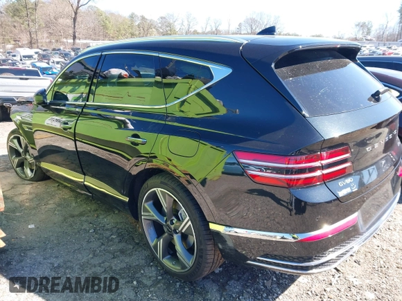 2025 Genesis GV80 z VIN KMUHCESB8SU230772, wystawiony jako IAAI lot #41739606 z przebiegiem 7 515 mil mil oraz . Historia ofert i sprzedaży dostępna na DreamBid. Obrazek 3.