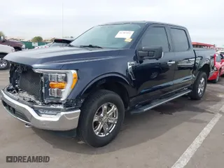 2021 Ford F-150 XL with VIN 1FTFW1E80MFB37486, listed as a IAAI auction lot 41707952 with 109,543 mi miles. Bid and sale history available at carsss.com. Image 2.