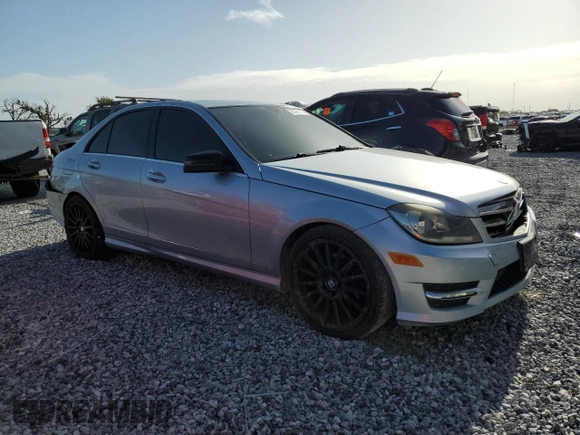 2014 Mercedes-Benz C 250 Sport with VIN WDDGF4HB8EA955064, listed as a Copart auction lot 63184135 with 104,735 mi miles and Salvage title. Bid and sale history available at DreamBid. Image 4.