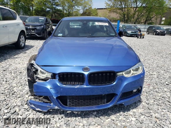 2016 BMW 3 Series 340i xDrive with VIN WBA8B7G52GNT95879, listed as a Copart auction lot 56124225 with 128,051 mi miles and Salvage title. Bid and sale history available at DreamBid. Image 5.