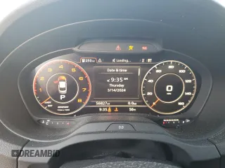 2018 Audi A3 Sedan Premium Plus with VIN WAUJ8GFF7J1081315, listed as a Copart auction lot 46640034 with 56,827 mi miles. Bid and sale history available at carsss.com. Image 9.