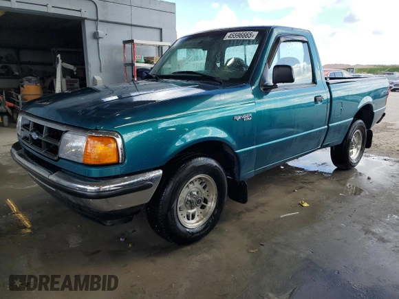1994 Ford Ranger Splash with VIN 1FTCR10A8RTB09304, listed as a Copart auction lot 45596665 with 1,327,684 mi miles and Clean Title. Bid and sale history available at DreamBid. Image 1.
