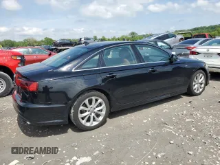 2018 Audi A6 Premium Plus with VIN WAUG8AFC7JN088562, listed as a Copart auction lot 55343595 with 76,742 mi miles and Salvage title. Bid and sale history available at DreamBid. Image 3.