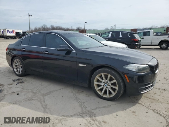 2014 BMW 5 Series 535i xDrive with VIN WBA5B3C59ED533244, listed as a Copart auction lot 49470115 with 137,173 mi miles and Clean Title. Bid and sale history available at carsss.com. Image 4.