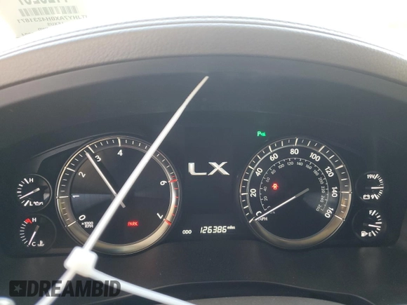 2017 Lexus LX with VIN JTJHY7AX0H4231871, listed as a Copart auction lot 78240134 with 126,386 mi miles and Clean Title. Bid and sale history available at carsss.com. Image 9.