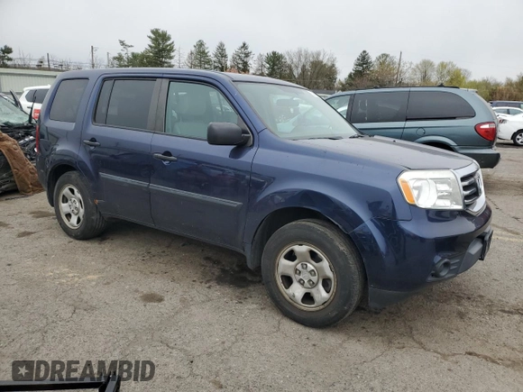 2014 Honda Pilot LX with VIN 5FNYF4H26EB014993, listed as a Copart auction lot 52612835 with 177,327 mi miles and Salvage Title. Bid and sale history available at DreamBid. Image 4.