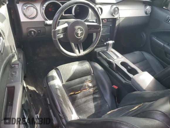 2006 Ford Mustang GT Deluxe with VIN 1ZVFT85H965172583, listed as a Copart auction lot 48185355 with 191,338 mi miles and Salvage Title. Bid and sale history available at carsss.com. Image 8.