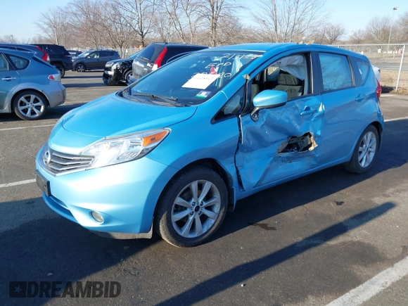 2015 Nissan Note SV with VIN 3N1CE2CP7FL375420, listed as a IAAI auction lot 41648943 with 84,974 mi miles and . Bid and sale history available at DreamBid. Image 2.