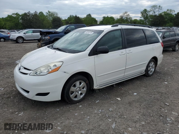 2006 Toyota Sienna CE with VIN 5TDZA23CX6S463159, listed as a Copart auction lot 54263315 with 100,363 mi miles and Salvage Title. Bid and sale history available at DreamBid. Image 1.