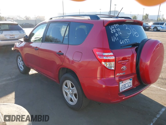 2012 Toyota RAV4 with VIN 2T3BF4DV8CW205294, listed as a IAAI auction lot 41655578 with 1 mi miles. Bid and sale history available at carsss.com. Image 3.