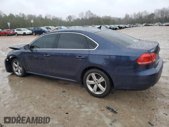 2014 Volkswagen Passat SE with VIN 1VWBT7A37EC098304, listed as a Copart auction lot 47941165 with 139,759 mi miles and Salvage title. Bid and sale history available at DreamBid. Image 2.