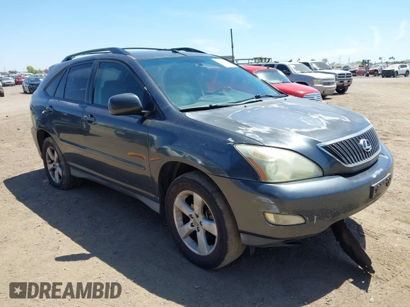 2004 Lexus RX 330 with VIN JTJGA31U340001595, listed as a IAAI auction lot 42125099 with 238,834 mi miles. Bid and sale history available at carsss.com. Image 1.