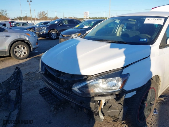 2019 Nissan Sentra SR with VIN 3N1AB7AP0KY312415, listed as a IAAI auction lot 41263258 with 99,903 mi miles. Bid and sale history available at carsss.com. Image 6.