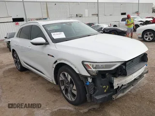 2022 Audi e-tron Premium Plus with VIN WA1LAAGE6NB033284, listed as a IAAI auction lot 41784457 with 30,964 mi miles and . Bid and sale history available at DreamBid. Image 1.