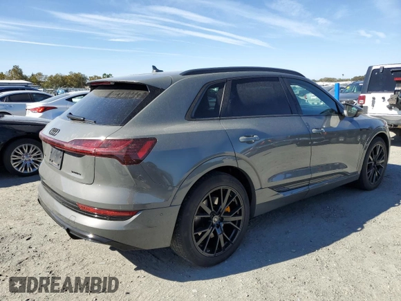 2022 Audi e-tron Chronos with VIN WA1VABGE4NB040071, listed as a Copart auction lot 76121574 with 15,418 mi miles and Salvage title. Bid and sale history available at DreamBid. Image 3.