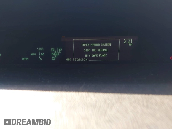 2013 Toyota Prius One with VIN JTDKN3DUXD1693295, listed as a IAAI auction lot 41768901 with 152,620 mi miles. Bid and sale history available at carsss.com. Image 7.