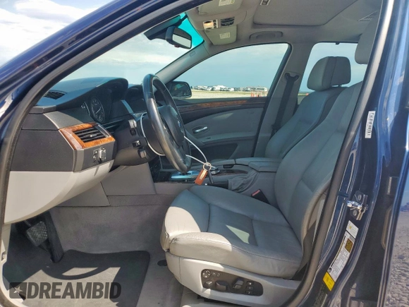 2008 BMW 5 Series 535i with VIN WBANW13558CZ84027, listed as a Copart auction lot 59748325 with 134,259 mi miles and Salvage title. Bid and sale history available at DreamBid. Image 7.